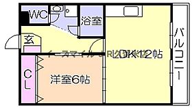 ハイランド松ヶ枝 402号 ｜ 福岡県久留米市松ケ枝町38-2（賃貸マンション1LDK・4階・40.00㎡） その2