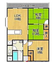 福岡県久留米市上津町2504-3（賃貸マンション3LDK・2階・62.10㎡） その2