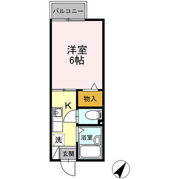 平成館 101｜静岡県静岡市駿河区稲川３丁目(賃貸アパート1K・1階・20.25㎡)の写真 その2