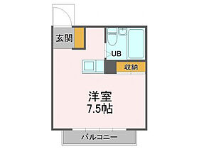 ピラァハウス 203 ｜ 静岡県静岡市駿河区曲金５丁目（賃貸アパート1R・2階・20.83㎡） その2