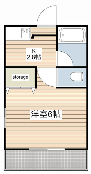 T-style上原 1B｜静岡県静岡市清水区吉川(賃貸アパート1K・1階・19.80㎡)の写真 その2