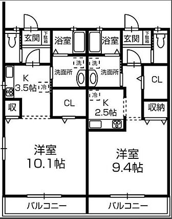 フレデリアＡ_間取り_0