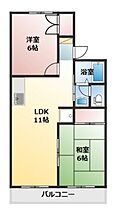 パルク安東 202 ｜ 静岡県静岡市葵区北安東２丁目（賃貸アパート2LDK・2階・50.27㎡） その2