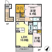 エモシオンII 203 ｜ 静岡県静岡市駿河区西島（賃貸アパート2LDK・2階・54.88㎡） その2