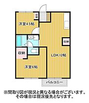 シャローム小山B 203 ｜ 静岡県静岡市葵区瀬名４丁目（賃貸アパート2LDK・2階・57.71㎡） その2