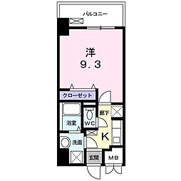 ザックス静岡駅前 1Kの間取図画像