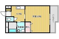 ディアステージ 1Kの間取図画像
