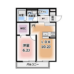 仮称HEIMMAISON中田本町B 1LDKの間取図画像