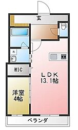 仮)リバブル富士見台 1LDKの間取図画像