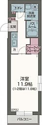 グレース・エステート 1Kの間取図画像