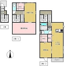 アルデバラン・ 2SLDKの間取図画像