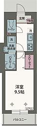 Bellwood2 1Kの間取図画像