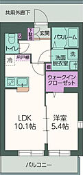 シュールドコリーヌ 1LDKの間取図画像