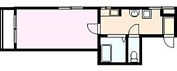リベルテヒラノ 1Kの間取図画像