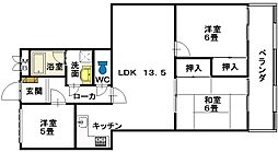 ルシエンテ 3LDKの間取図画像