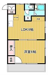 多摩都市モノレール 程久保駅 徒歩4分の賃貸アパート 2階1LDKの間取り