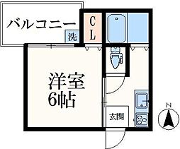 多摩センターグリーンビル 1Kの間取図画像