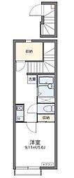 レオネクストオレガノ 1Kの間取図画像