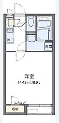 グランドソレーユ1 1Kの間取図画像