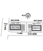 屋根付きの駐輪場