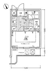 ライオンズマンション八王子第6 1Kの間取図画像