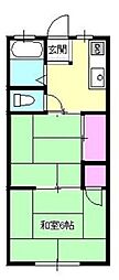 コーポ小菅 2Kの間取図画像