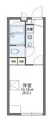レオパレスT・ヴィルヌーブ2 1Kの間取図画像