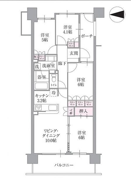 4LDK 間取り