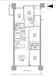 ユニヴェルシオール学園の丘 4LDKの間取図画像