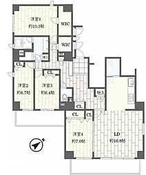 エステ・スクエア成瀬壱番館 4LDKの間取図画像