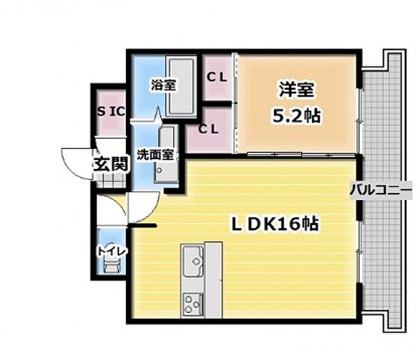 La Douceur門真 ｜大阪府門真市栄町(賃貸マンション1LDK・5階・46.17㎡)の写真 その2