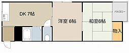 間取図画像 2DK