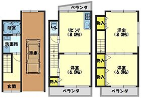 大阪府守口市藤田町２丁目（賃貸一戸建3LDK・1階・74.00㎡） その2