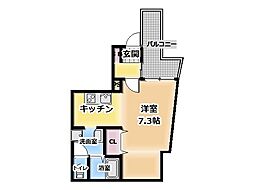 DAP大和田 8階ワンルームの間取り