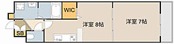 ベル　ガーデン 2階1LDKの間取り