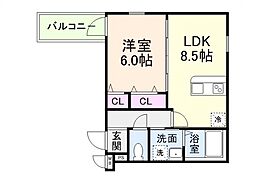 間取図画像 1LDK