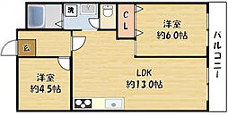 間取図画像 2LDK