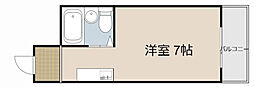 B・B・M桜園 ワンルームの間取図画像