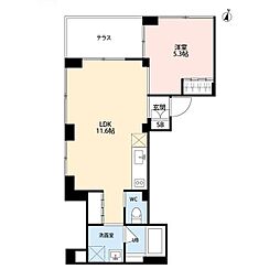 SOLUM世田谷砧 1LDKの間取図画像