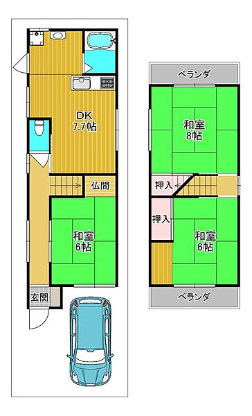 間取りを拡大表示
