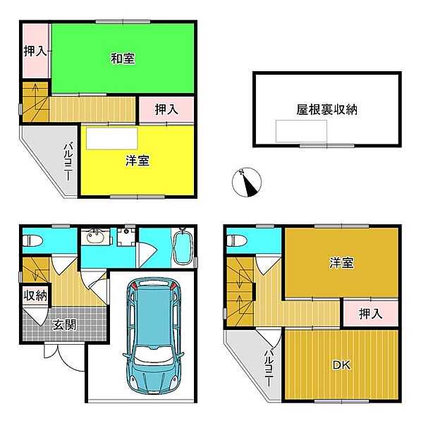 間取りを拡大表示