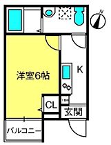 クリスタルレジデンス大和田  ｜ 埼玉県さいたま市見沼区大和田町1丁目1007-3（賃貸アパート1K・3階・23.02㎡） その2