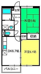 間取図画像 2DK
