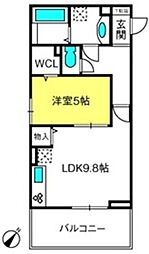グラン・フィオーレ 1LDKの間取図画像