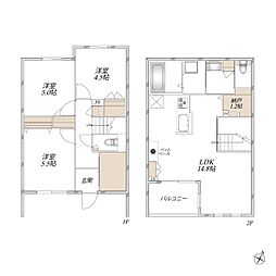 Luna piena 3SLDKの間取図画像