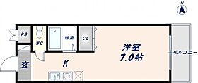 SANTO　LALUZ　CHODO 402 ｜ 大阪府東大阪市長堂3丁目（賃貸マンション1K・4階・21.32㎡） その2