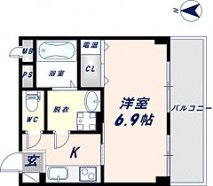 プリエール高井田  ｜ 大阪府東大阪市高井田本通7丁目（賃貸マンション1K・2階・23.77㎡） その2