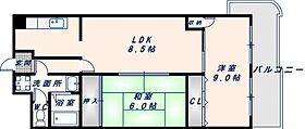 グランドファミリア高井田 302 ｜ 大阪府東大阪市西堤楠町3丁目6-30（賃貸マンション3LDK・3階・60.00㎡） その2