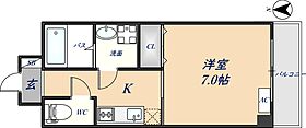 ゼファー東大阪 703 ｜ 大阪府東大阪市荒本西4丁目（賃貸マンション1K・7階・25.23㎡） その2