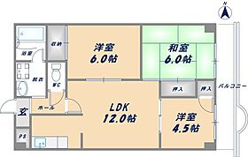 GRAND　STEADY八戸ノ里  ｜ 大阪府東大阪市若江西新町3丁目1-10（賃貸マンション3LDK・4階・62.37㎡） その2